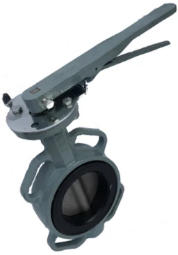 Затвор дисковый поворотный ABRA Ду300 Ру16 BUV-VF863D, межфланцевый, корпус - чугун, диск - нержавеющая сталь, рукоятка, NBR в Уфе