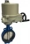 Затвор дисковый поворотный ABRA Ду150 Ру16 BUV-VF826D, межфланцевый, корпус - чугун, диск - чугун, с электроприводом, EPDM в Уфе